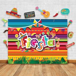 Summer Fiesta Theme Photography Backdrop and Props