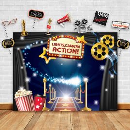 Hollywood – Movie Theme Photography Backdrop and Props
